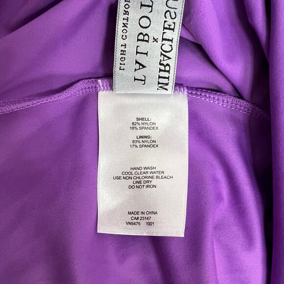 Miraclesuit x Talbots Purple Tankini Swimsuit Size 16 - Picture 5 of 11